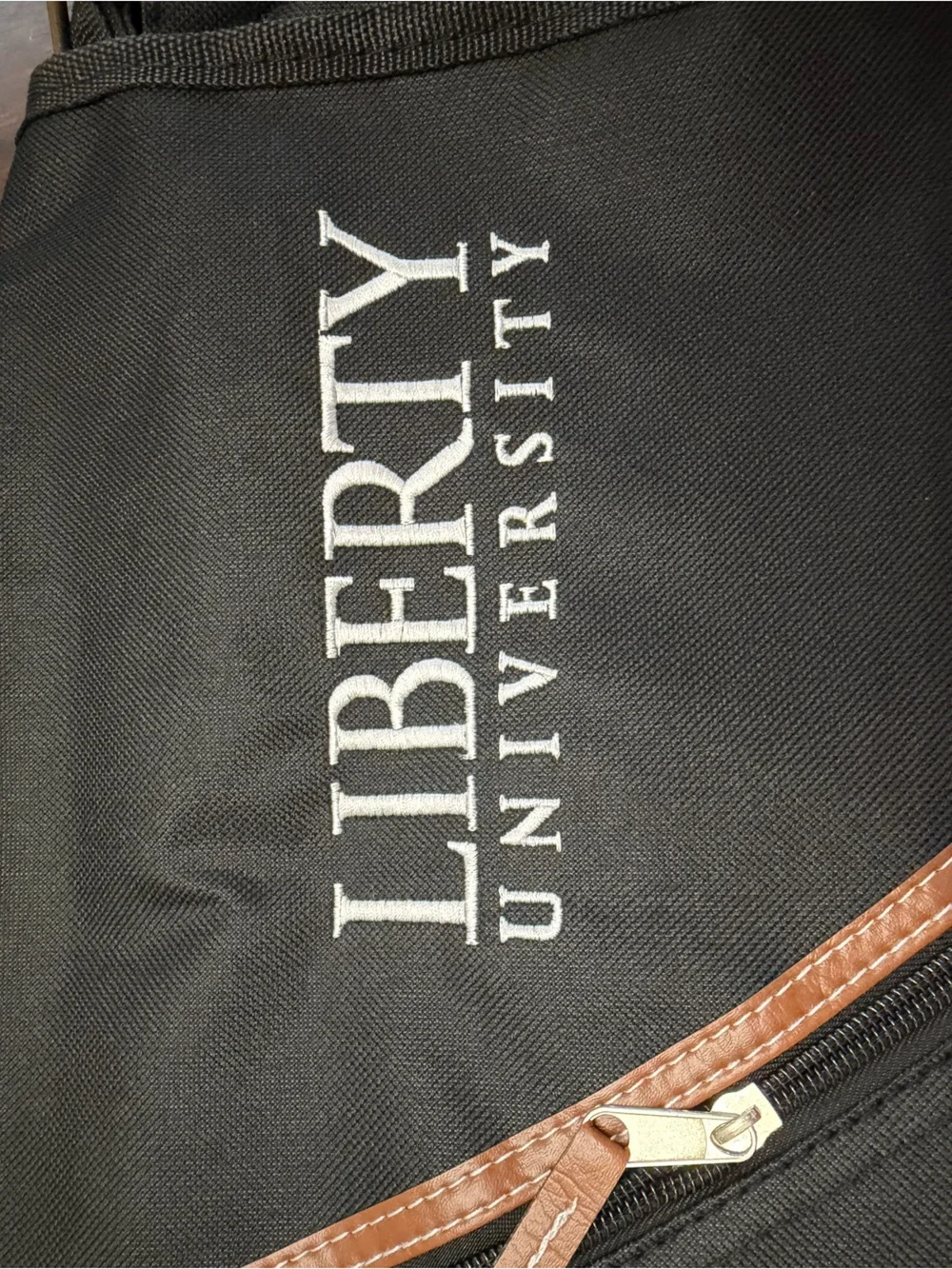 Liberty University Black & Brown Men's Laptop Messenger Bag